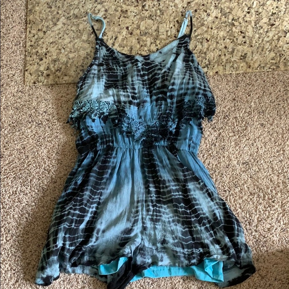 blue macy’s romper